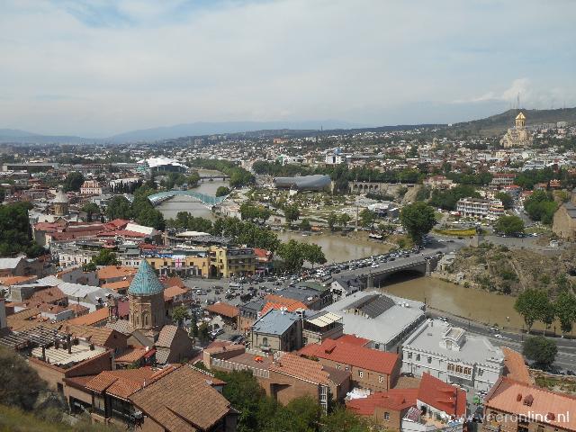 De hoofdstad Tbilisi